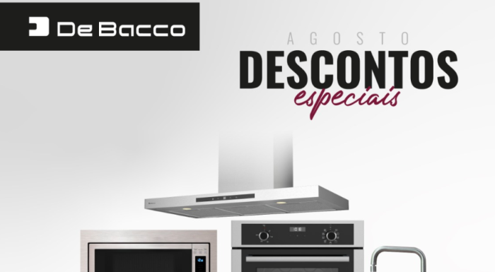 Ofertas DeBacco em Agosto na Center Garbin