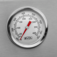 Churrasqueira à Gás Evol Prime Modena 28" termostato frente