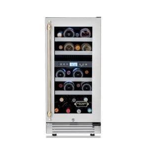 Adega Tecno Vintage Dual Zone de Embutir 23 Garrafas 38cm 220V - Abertura para a Direita