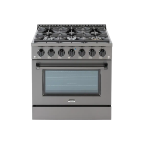 Fogão Crissair Profissional Austin 36" Black 6 Bocas Forno Elétrico Preto 90cm 220V