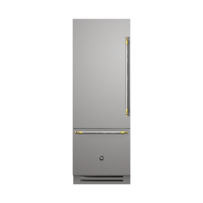Refrigerador Bertazzoni Heritage Bottom Freezer de Embutir 473L 75cm Inox 220V - Ab. Esquerda