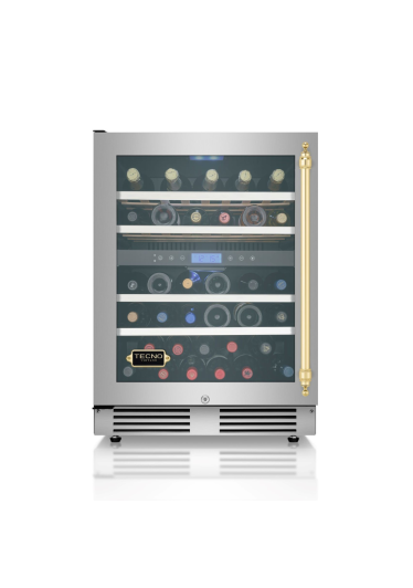 Adega de Vinhos Tecno Vintage 136 Litros 43 Garrafas Dual Zone de Embutir 220V