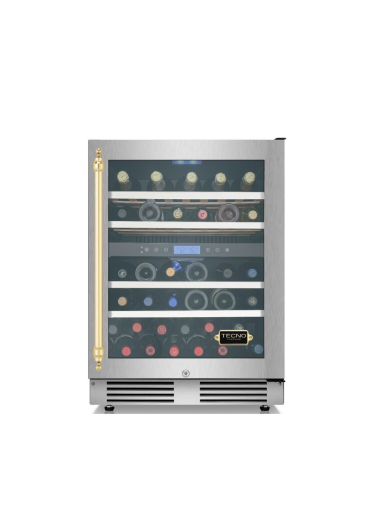Adega Tecno Vintage 136L 43 Garrafas Dual Zone de Embutir 220V