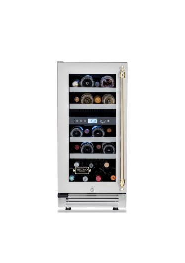 Adega Tecno Vintage Dual Zone de Embutir 23 Garrafas 38cm 220V - Ab Esquerda