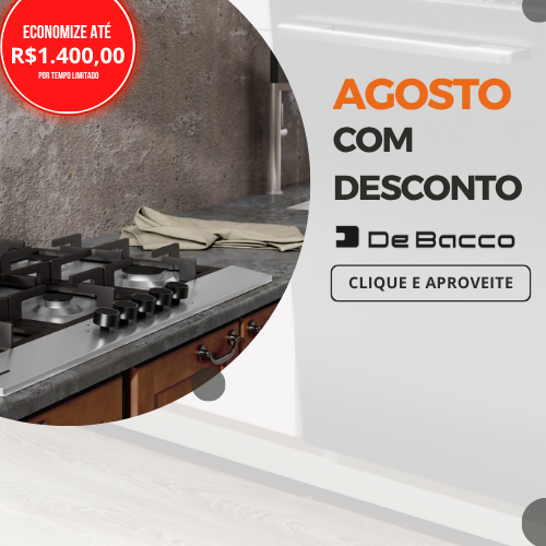agosto com desconto debacco