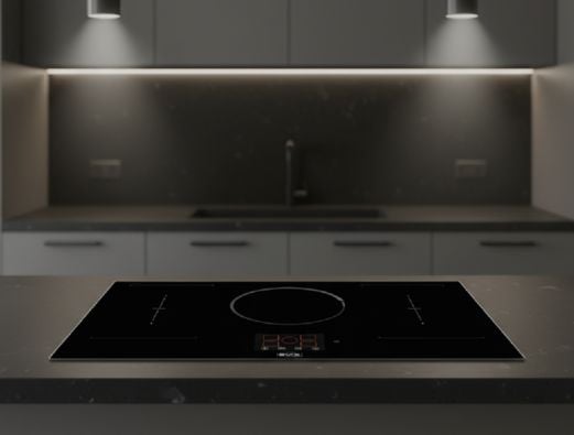 Frame em alumínio sofisticado do Cooktop View Evol