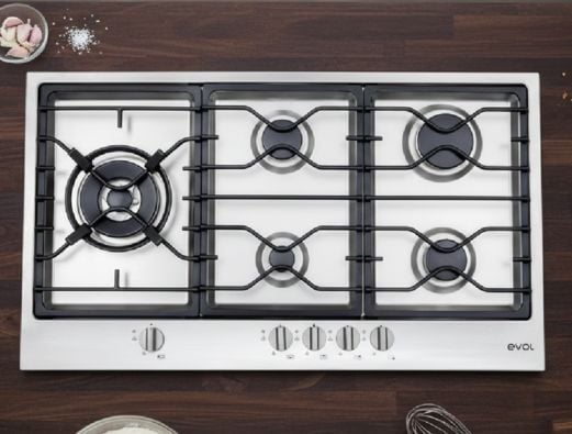 Cooktop Evol Riva inox 5 bocas