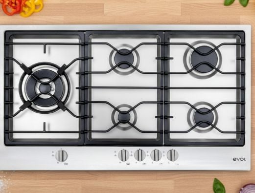 Visão geral do Cooktop Evol Riva 90cm