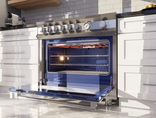 Forno a Gás com Grill Elétrico e Luz Interna