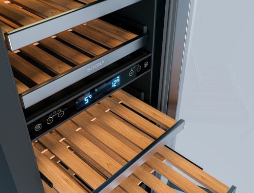 Adega Sogna Sense 28 Garrafas Dual Zone 220V - Controle Dual Zone: A Maestria da Temperatura