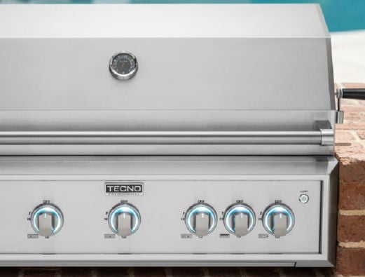 Churrasqueira a Gás Tecno Professional Inox acabamento aço inox escovado