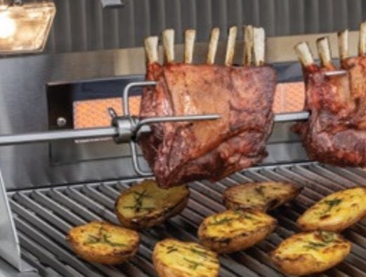 Queimador sear de 15000 BTUs da churrasqueira Tecno