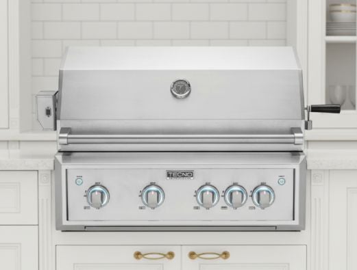 Churrasqueira a Gás Tecno Professional Inox acabamento aço inox escovado